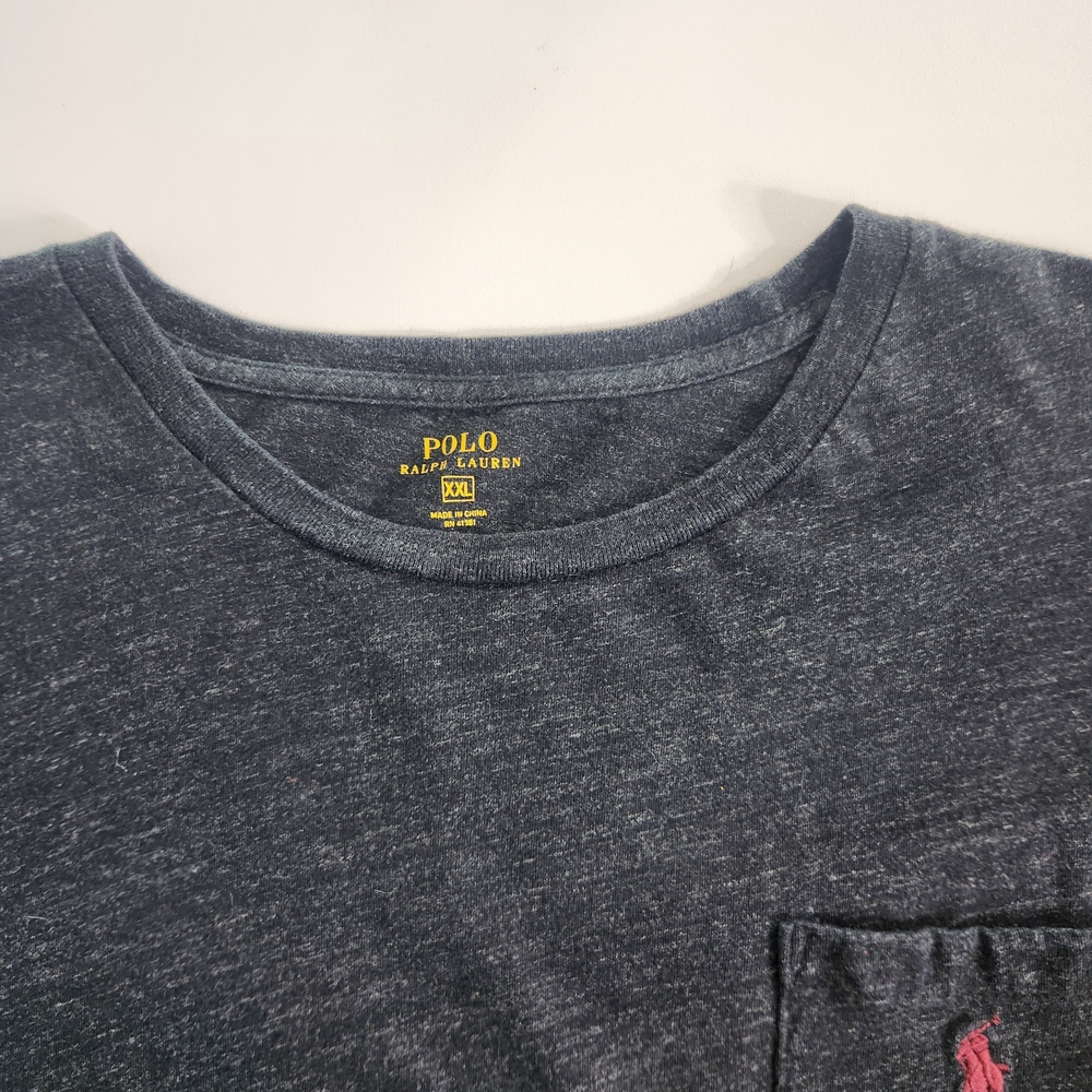 Polo Ralph Lauren Men's T-Shirt Long Sleeve Size XXL Cotton Grey - Picture 5 of 8